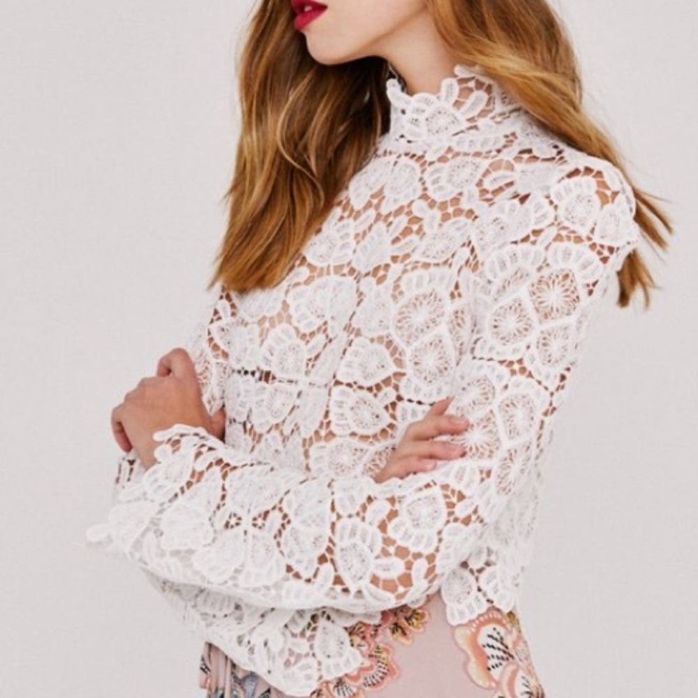 Stone Cold Fox Bali Lace Crop Top